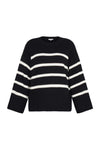 Palina Stripe Pullover Dark Navy