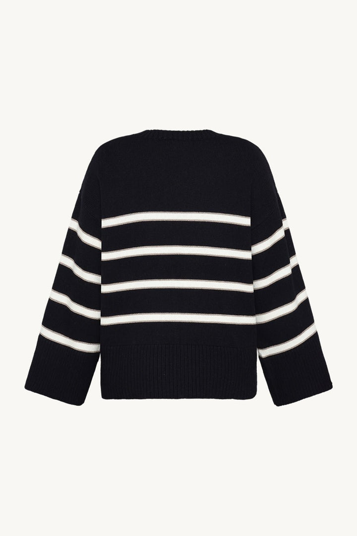 Palina Stripe Pullover Dark Navy | Genser | Smuk - Dameklær på nett