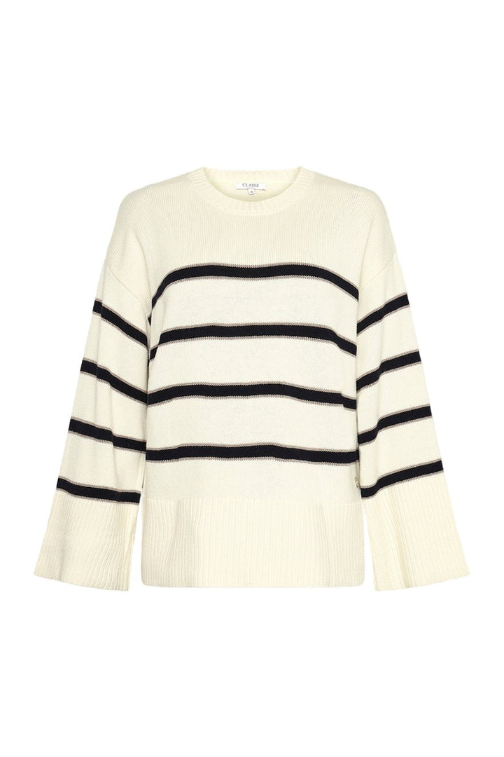 Palina Stripe Pullover Ivory | Genser | Smuk - Dameklær på nett