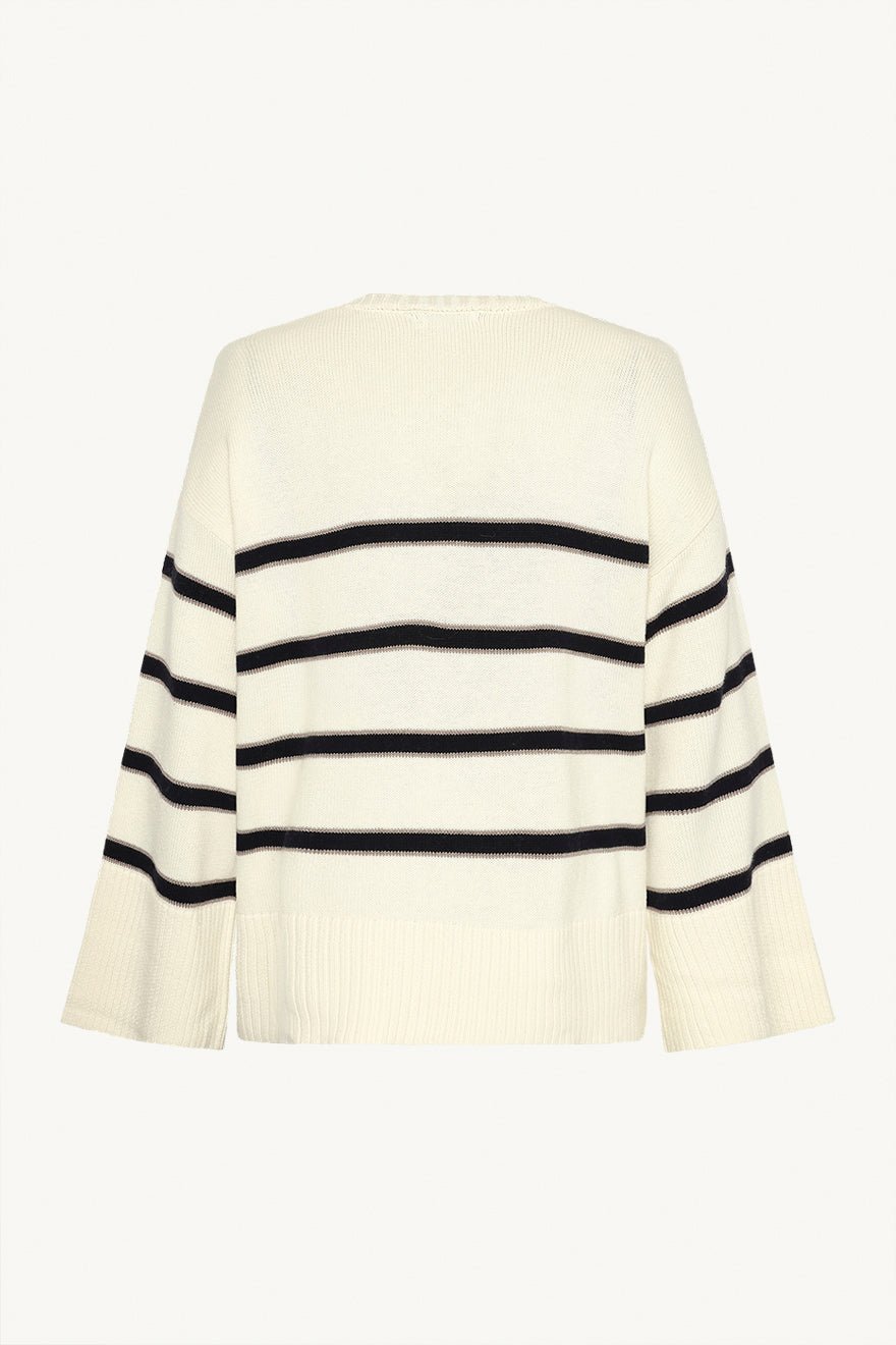 Palina Stripe Pullover Ivory | Genser | Smuk - Dameklær på nett