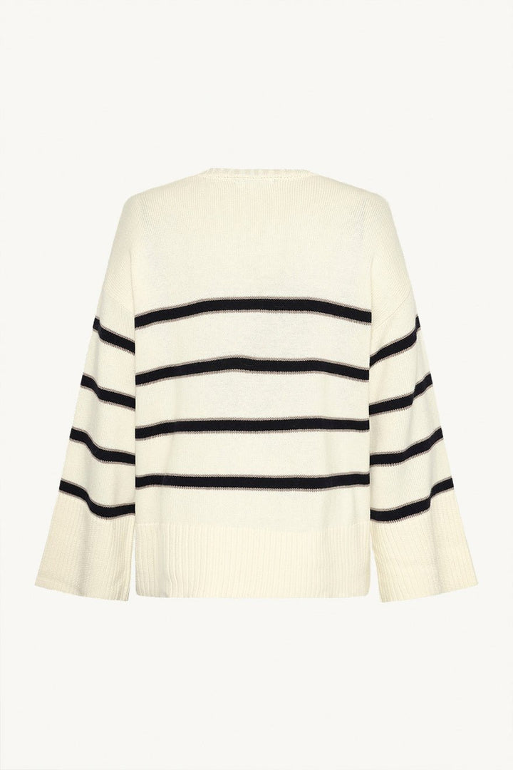 Palina Stripe Pullover Ivory | Genser | Smuk - Dameklær på nett