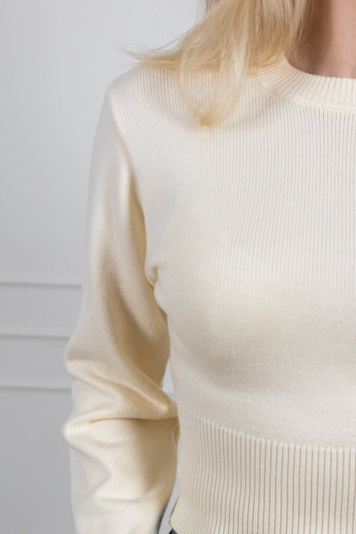 Palli Clean Knit Blouse Ivory | Genser | Smuk - Dameklær på nett