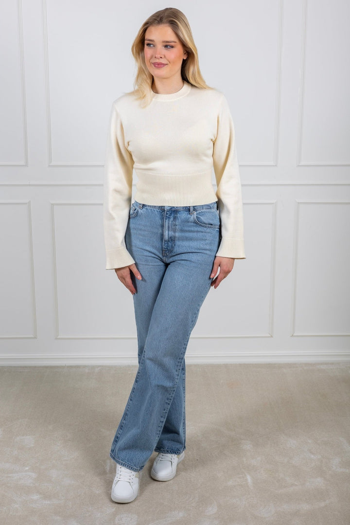 Palli Clean Knit Blouse Ivory | Genser | Smuk - Dameklær på nett