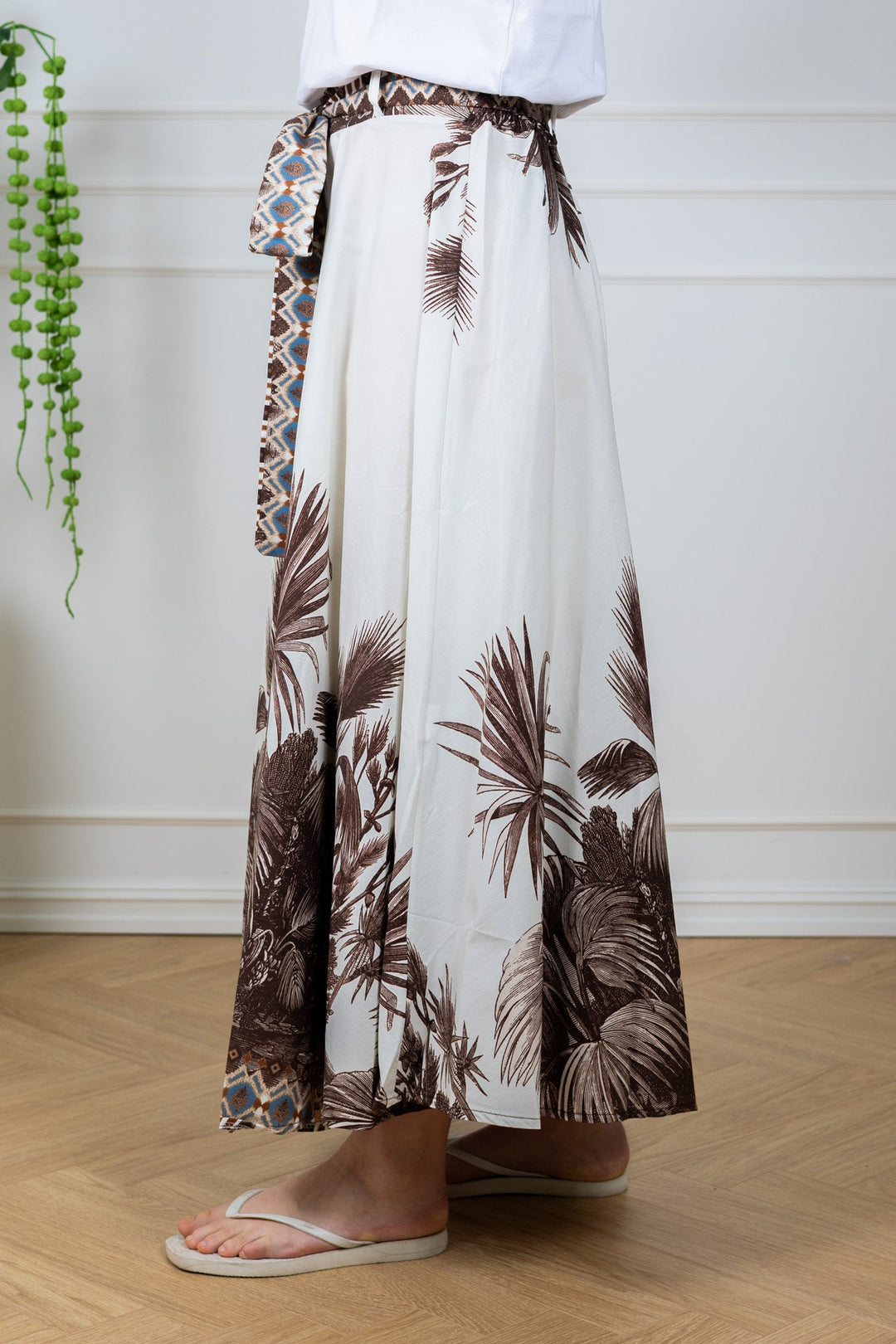Palm Midi Skirt Choco | Skjørt | Smuk
