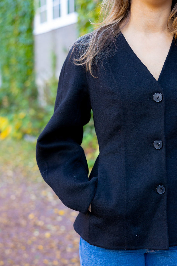Palma Lano Handmade Jacket Black | Yttertøy | Smuk - Dameklær på nett