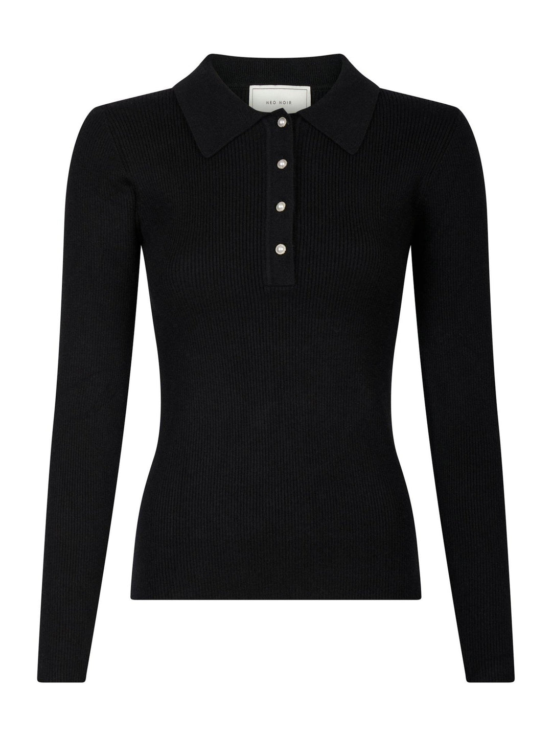 Panama Knit Blouse Black | Genser | Smuk - Dameklær på nett