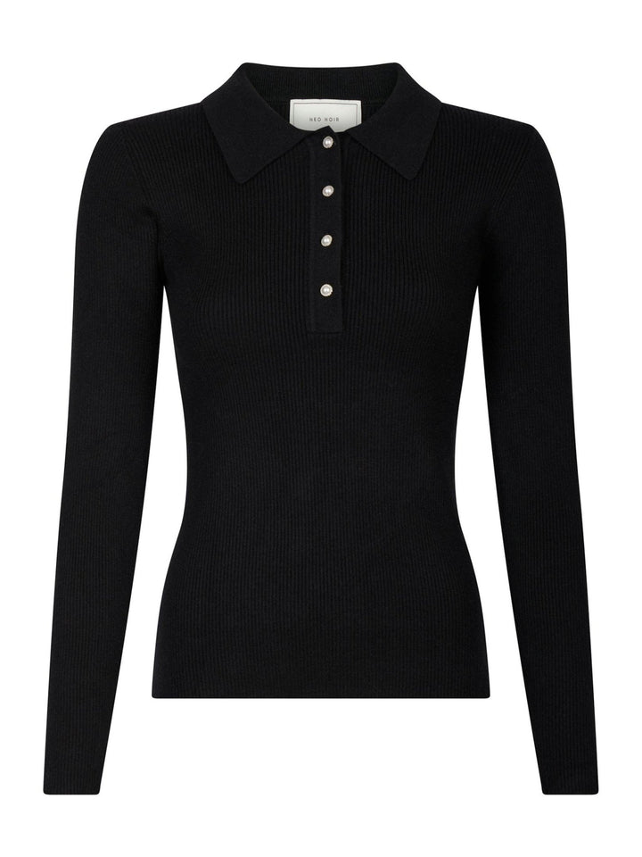 Panama Knit Blouse Black | Genser | Smuk - Dameklær på nett