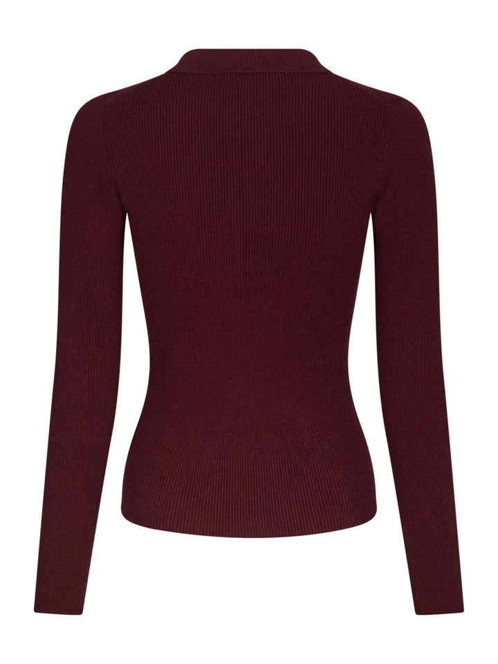 Panama Knit Blouse Wine | Genser | Smuk