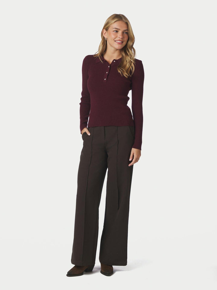 Panama Knit Blouse Wine | Genser | Smuk
