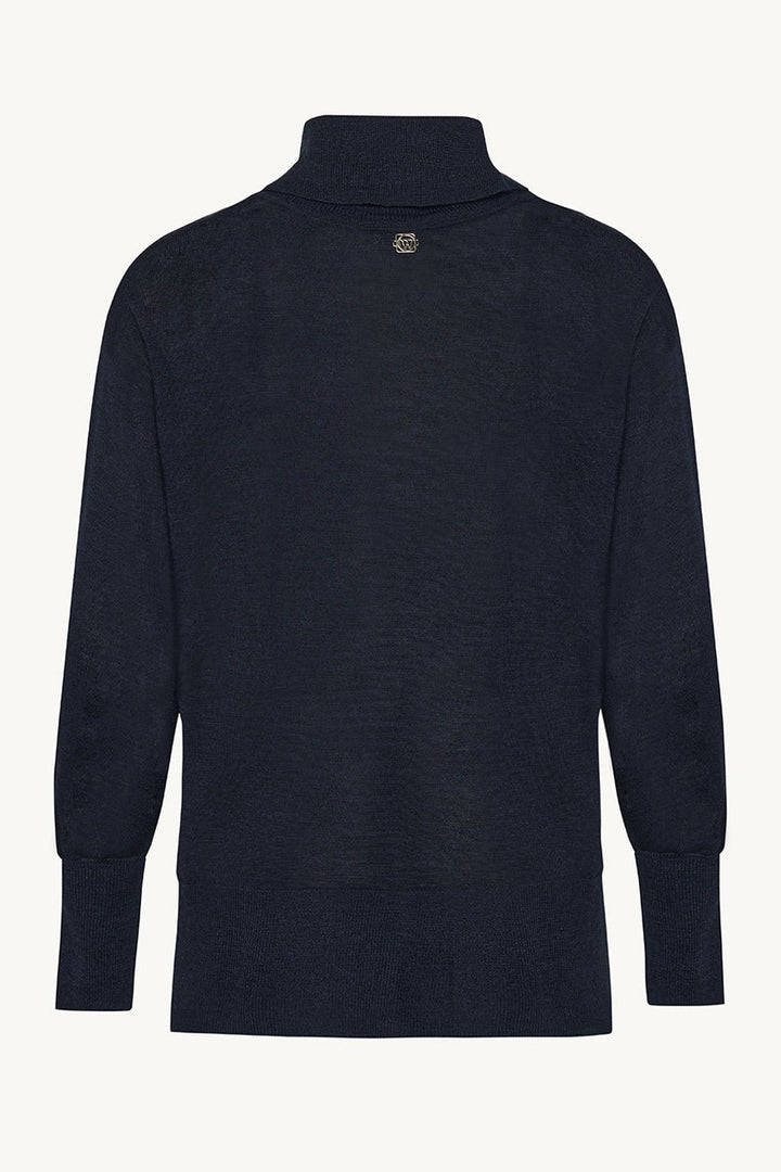 Paola Knit Dark Navy Melange | Genser | Smuk - Dameklær på nett