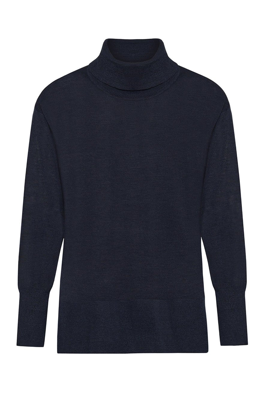 Paola Knit Dark Navy Melange | Genser | Smuk - Dameklær på nett
