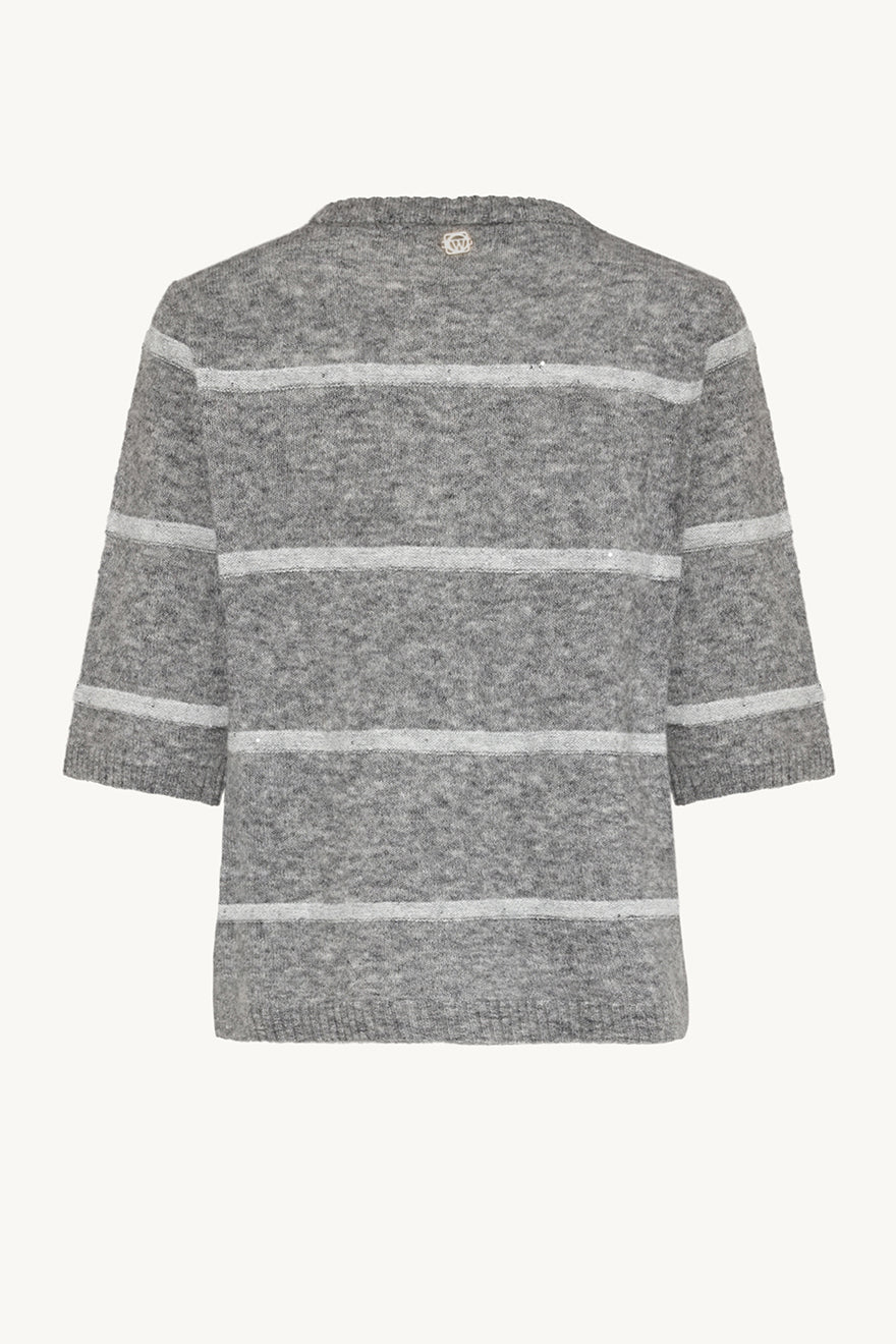 Pareesa Knit Grey Melange | Genser | Smuk - Dameklær på nett