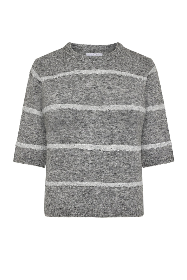Pareesa Knit Grey Melange | Genser | Smuk - Dameklær på nett