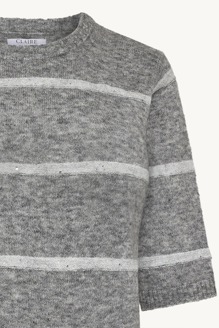 Pareesa Knit Grey Melange | Genser | Smuk - Dameklær på nett