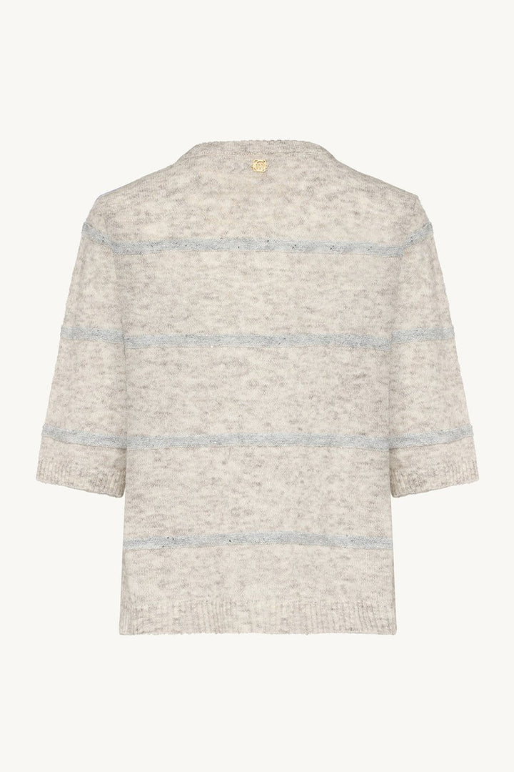 Pareesa Knit Snow White Melange | Genser | Smuk - Dameklær på nett