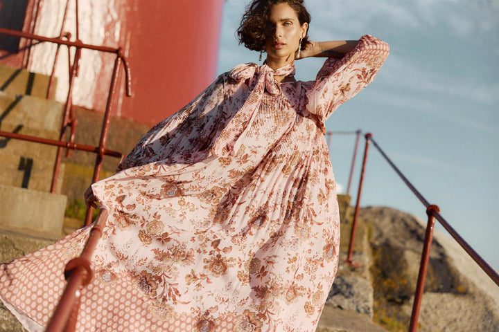 Paris Deco Jackie Midi Dress Rose | Kjoler | Smuk - Dameklær på nett