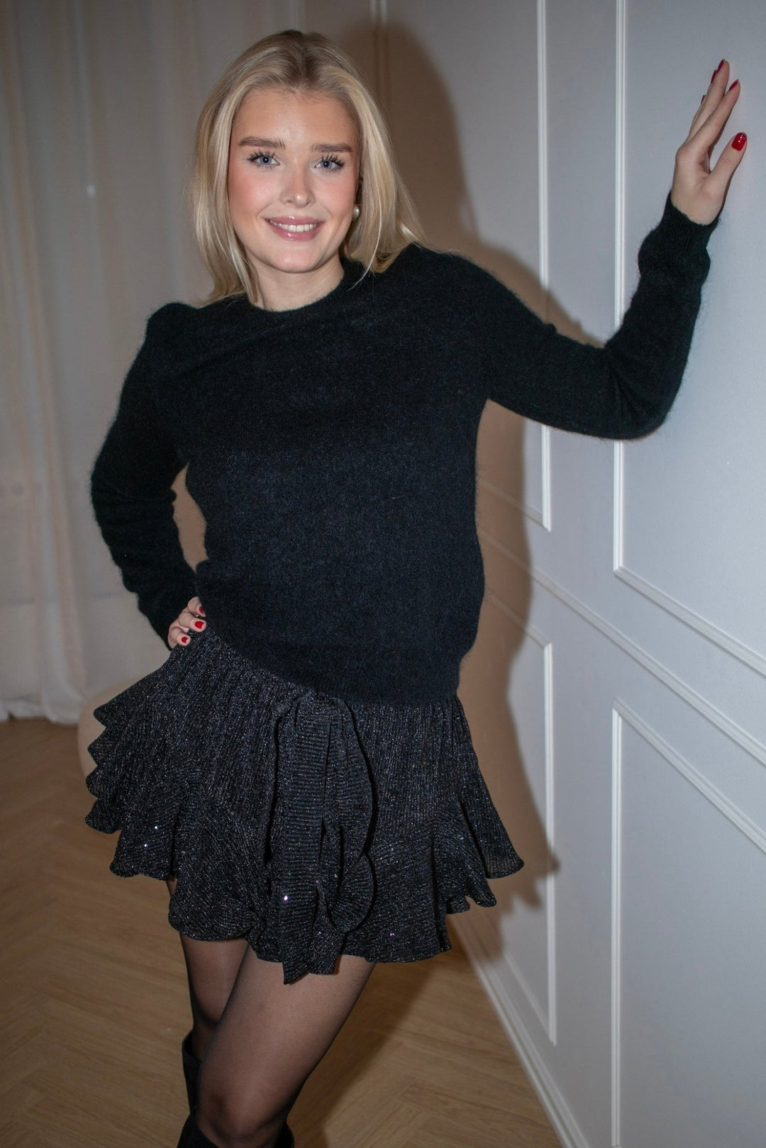 Party Lounge Skirt Shorts Black | Skjørt | Smuk - Dameklær på nett