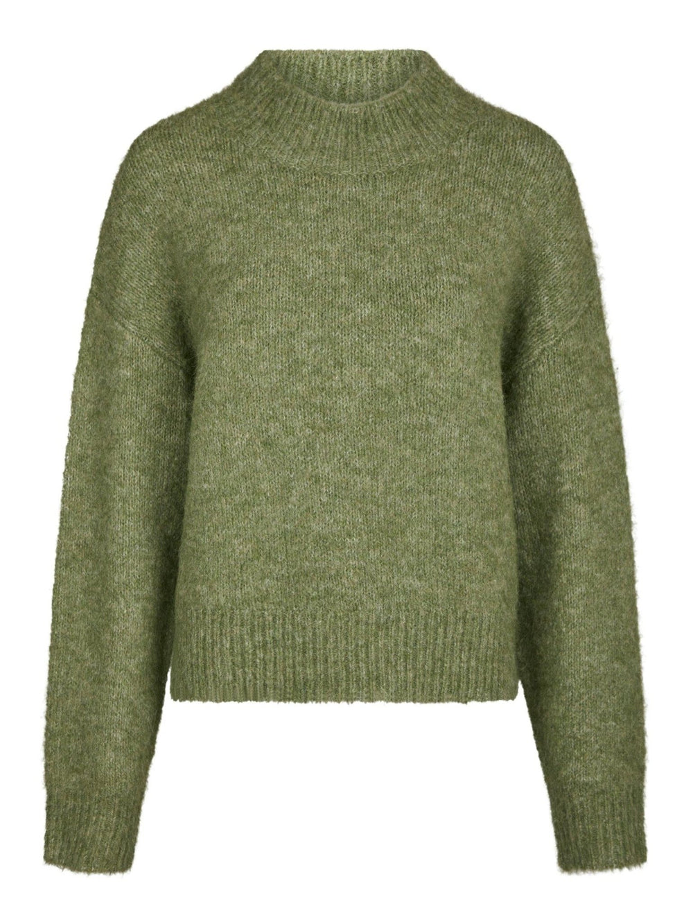 Paulina Fluffy Knit Blouse Dusty Green | Genser | Smuk