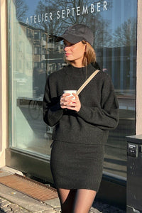 Paulina Knit Blouse Black