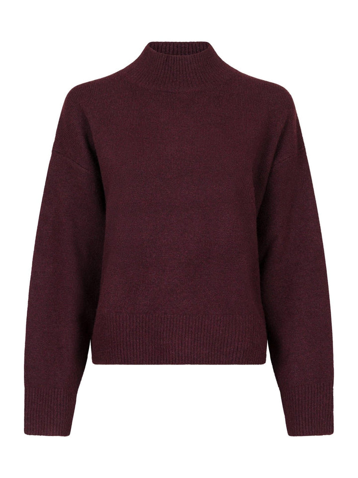 Paulina Knit Blouse Wine | Genser | Smuk - Dameklær på nett