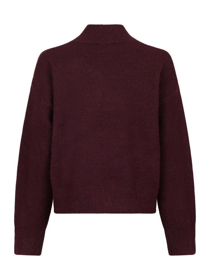 Paulina Knit Blouse Wine | Genser | Smuk - Dameklær på nett