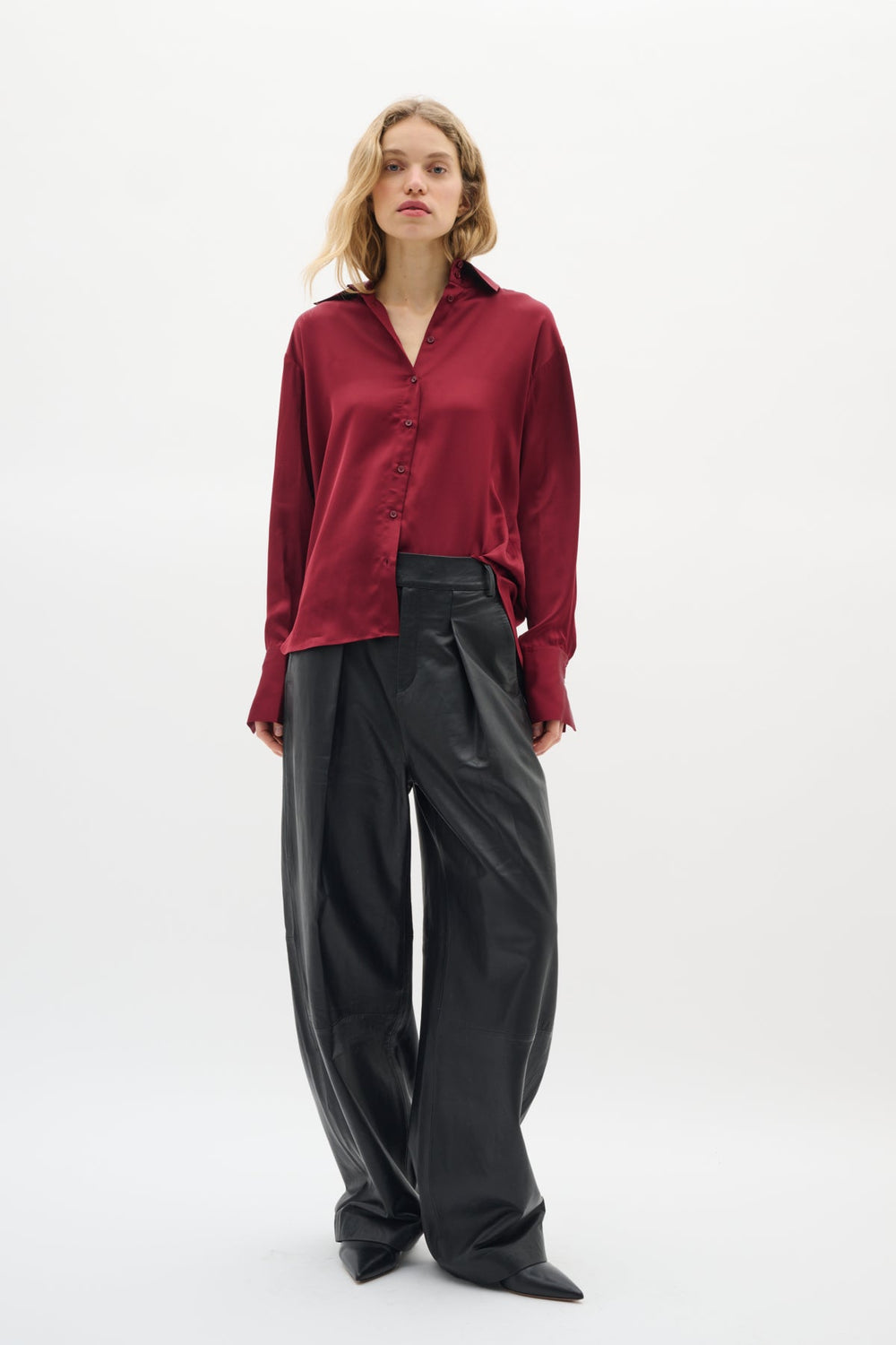Paulineiw Shirt Cabernet | Skjorter og bluser | Smuk - Dameklær på nett