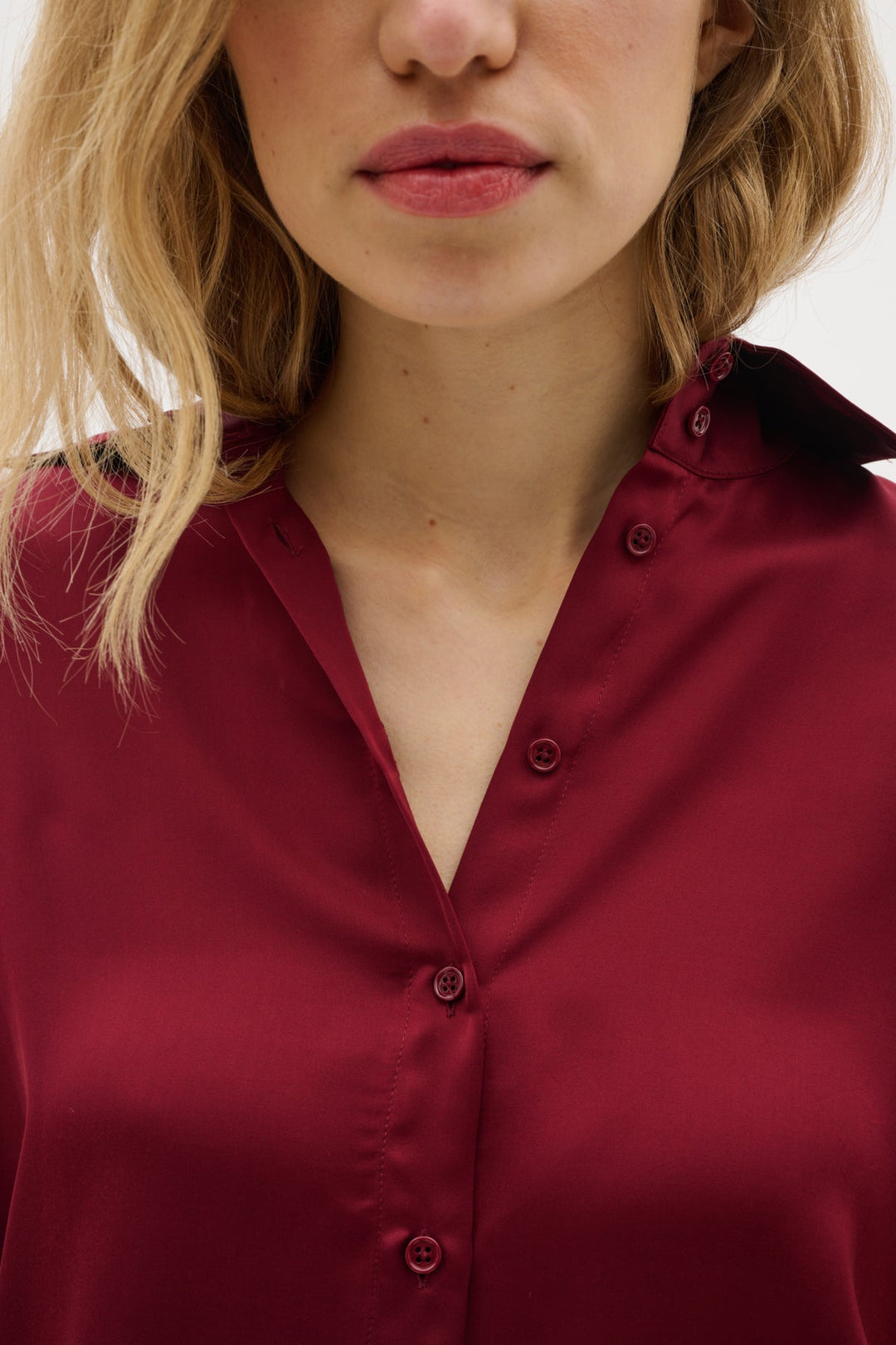 Paulineiw Shirt Cabernet | Skjorter og bluser | Smuk - Dameklær på nett