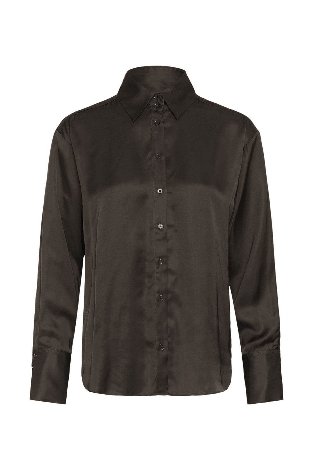 Paulineiw Shirt Chocolate Brown | Skjorter og bluser | Smuk