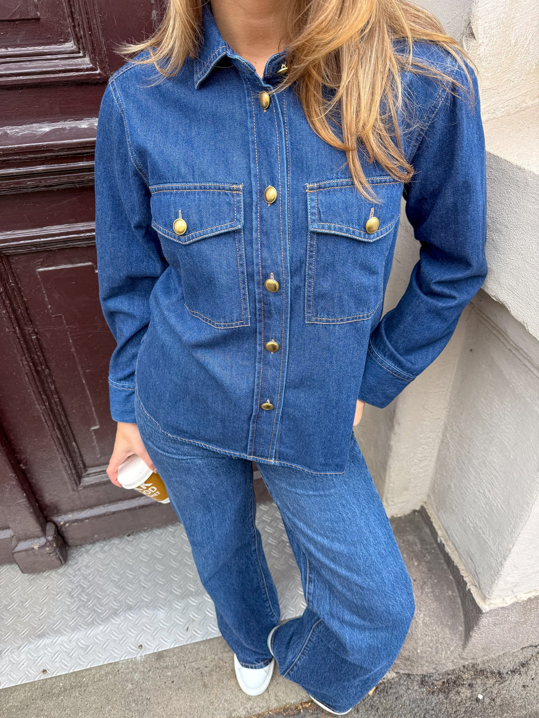 Payapw Shirt Dark Vintage Denim | Skjorter og bluser | Smuk - Dameklær på nett
