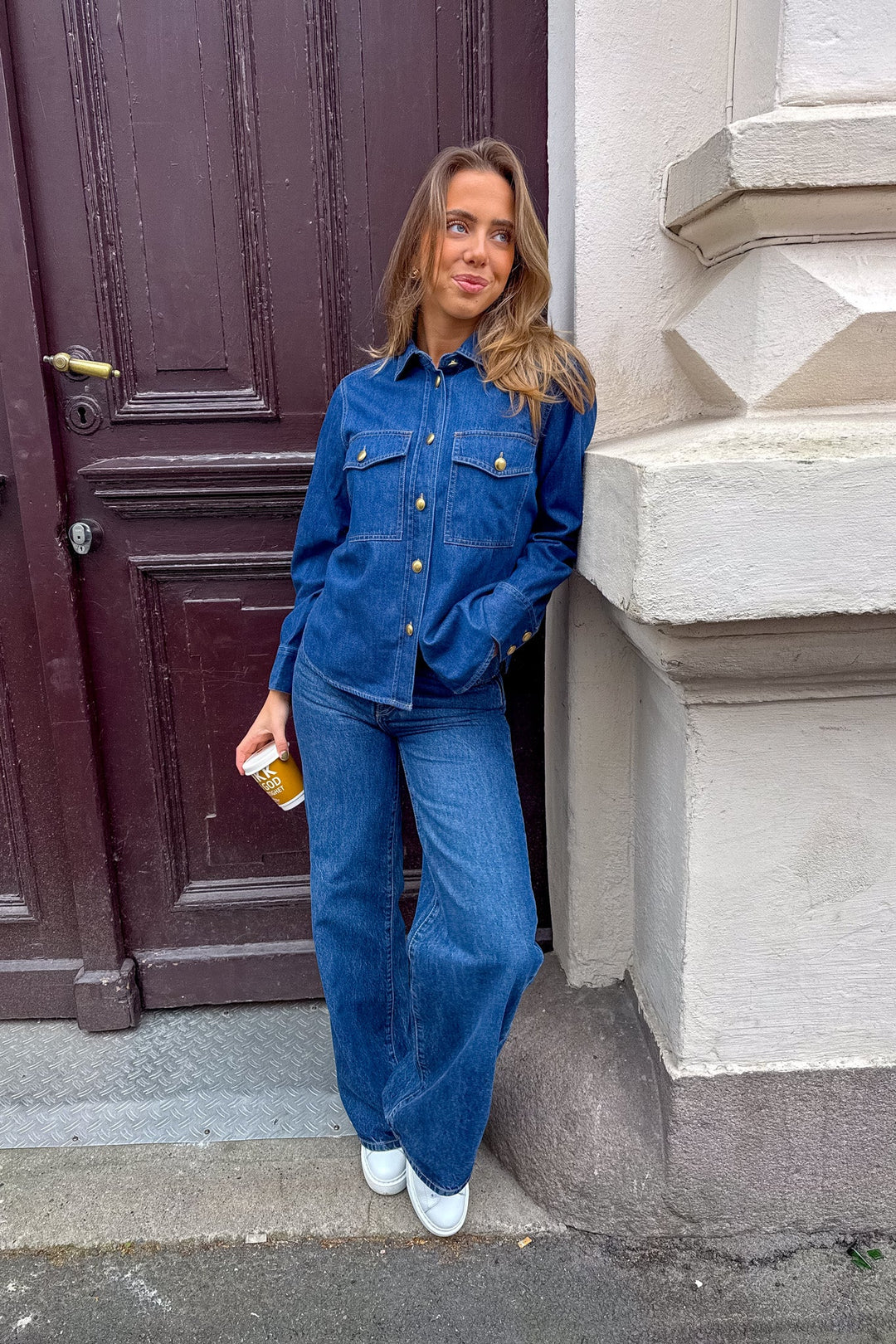 Payapw Shirt Dark Vintage Denim | Skjorter og bluser | Smuk - Dameklær på nett