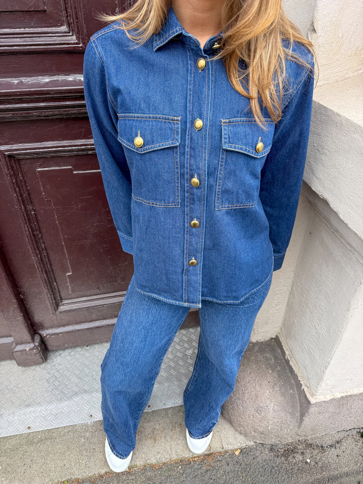 Payapw Shirt Dark Vintage Denim | Skjorter og bluser | Smuk - Dameklær på nett