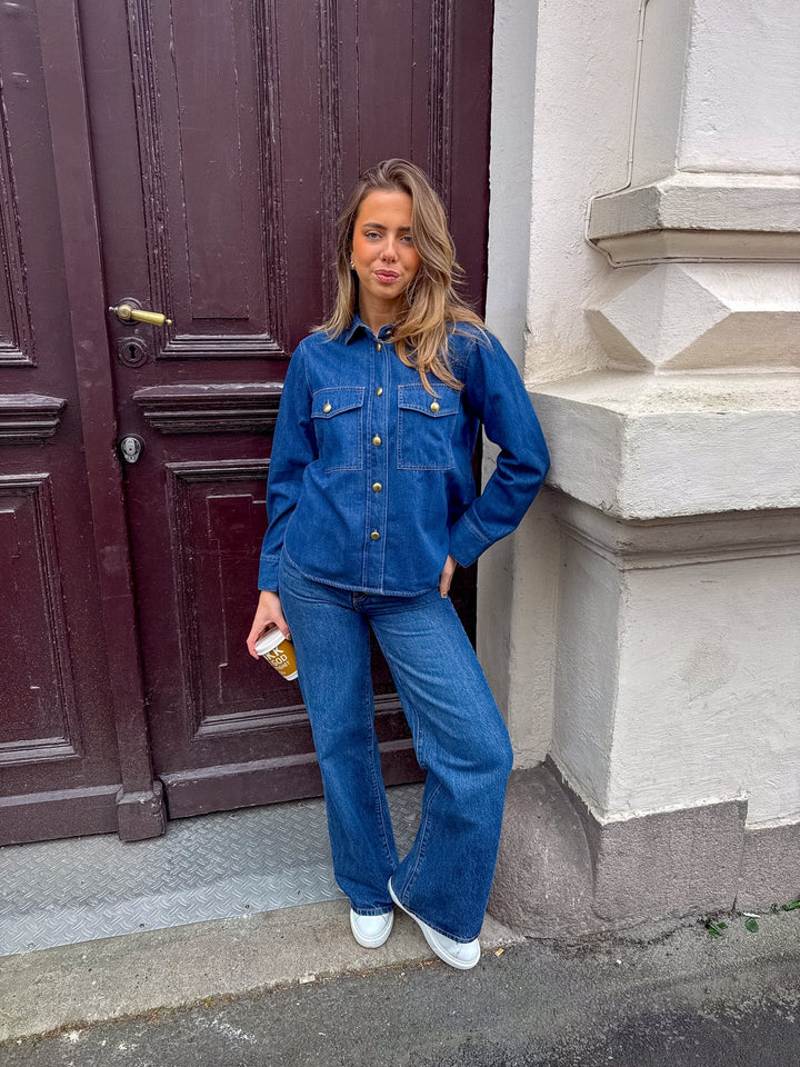 Payapw Shirt Dark Vintage Denim | Skjorter og bluser | Smuk - Dameklær på nett
