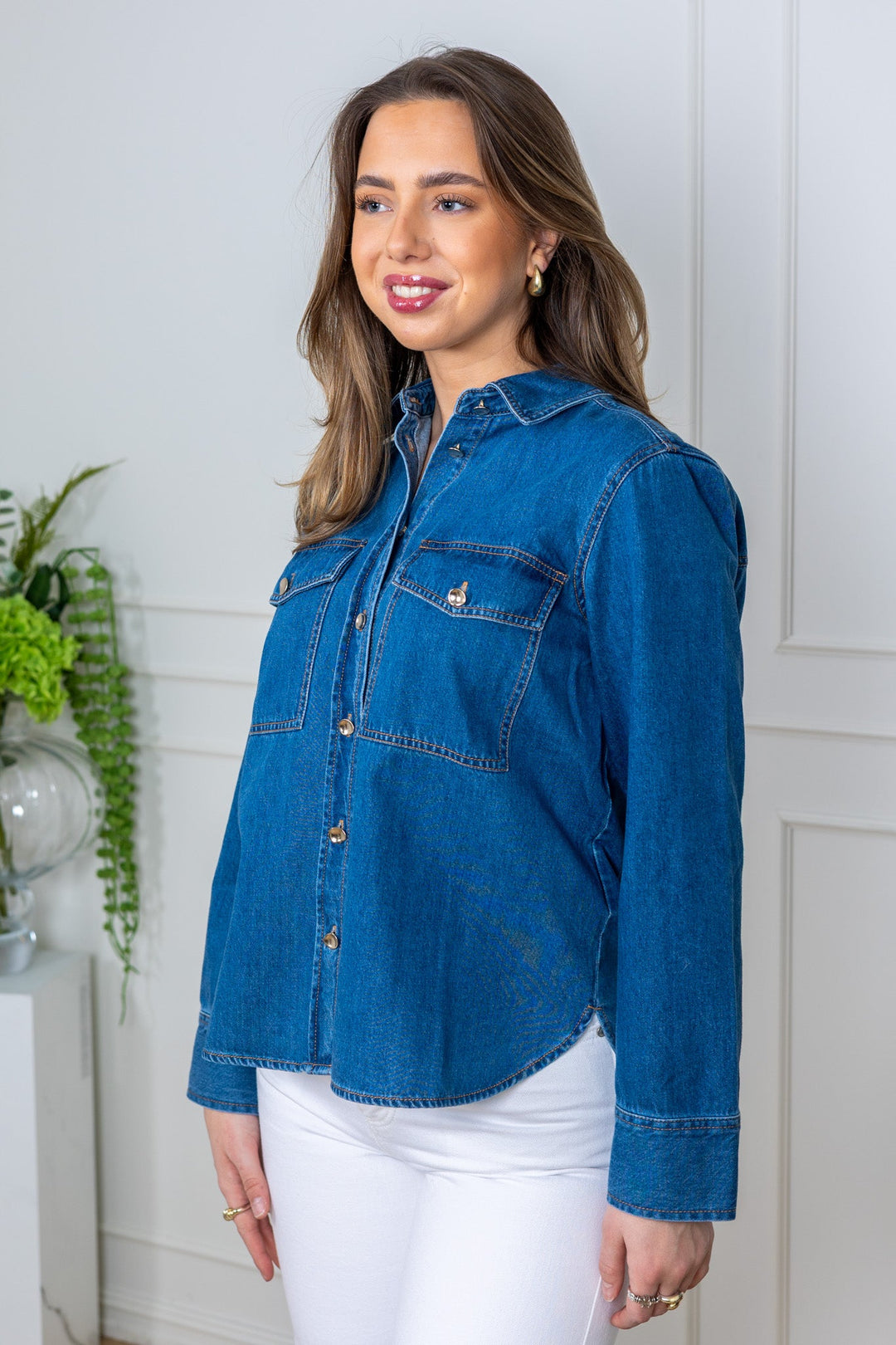 Payas Shirt Medium Blue Denim | Skjorter og bluser | Smuk