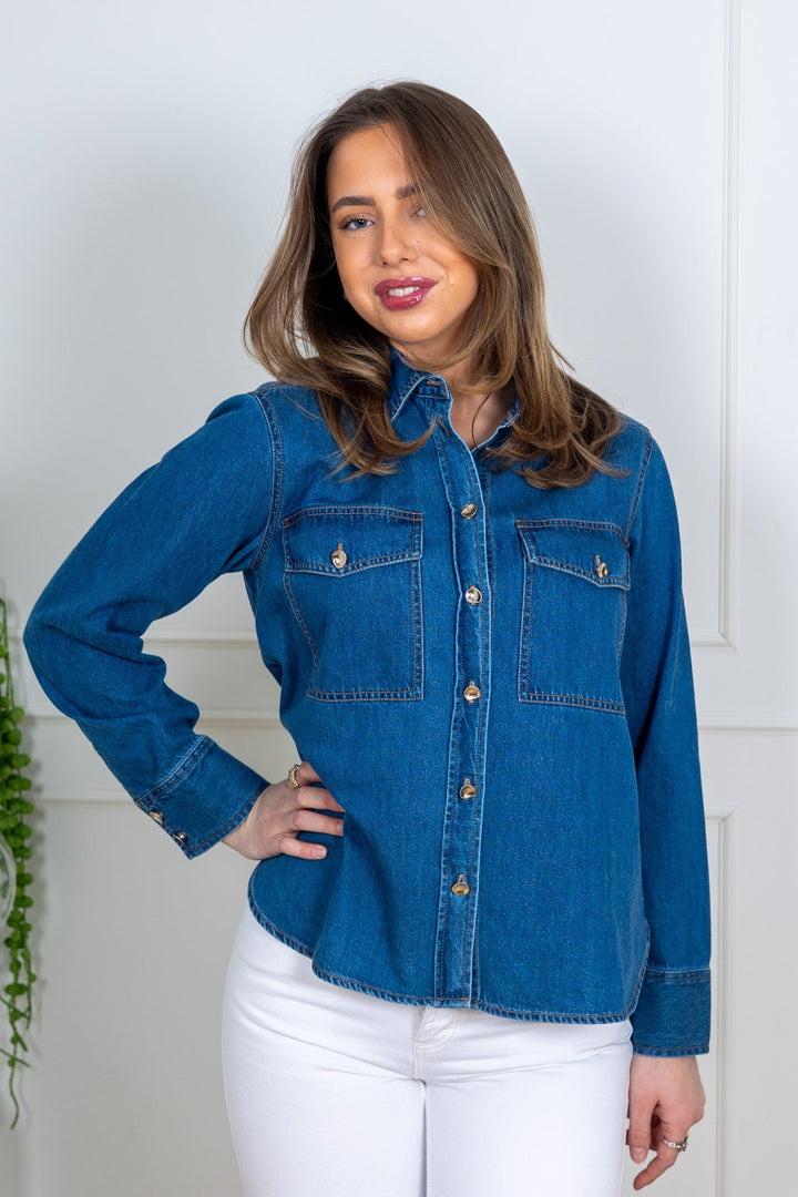 Payas Shirt Medium Blue Denim | Skjorter og bluser | Smuk