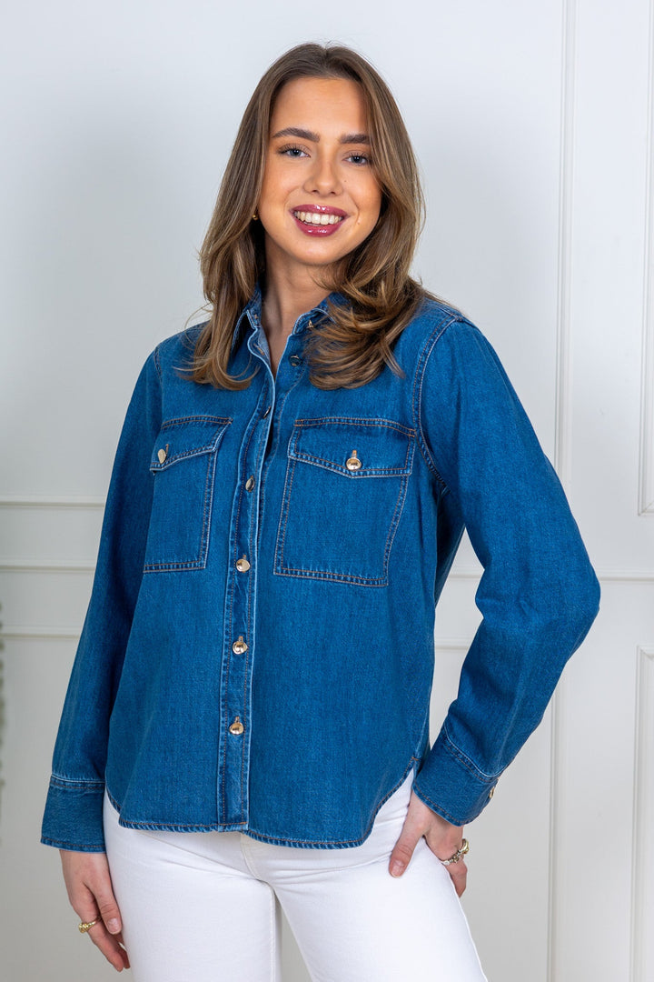 Payas Shirt Medium Blue Denim | Skjorter og bluser | Smuk