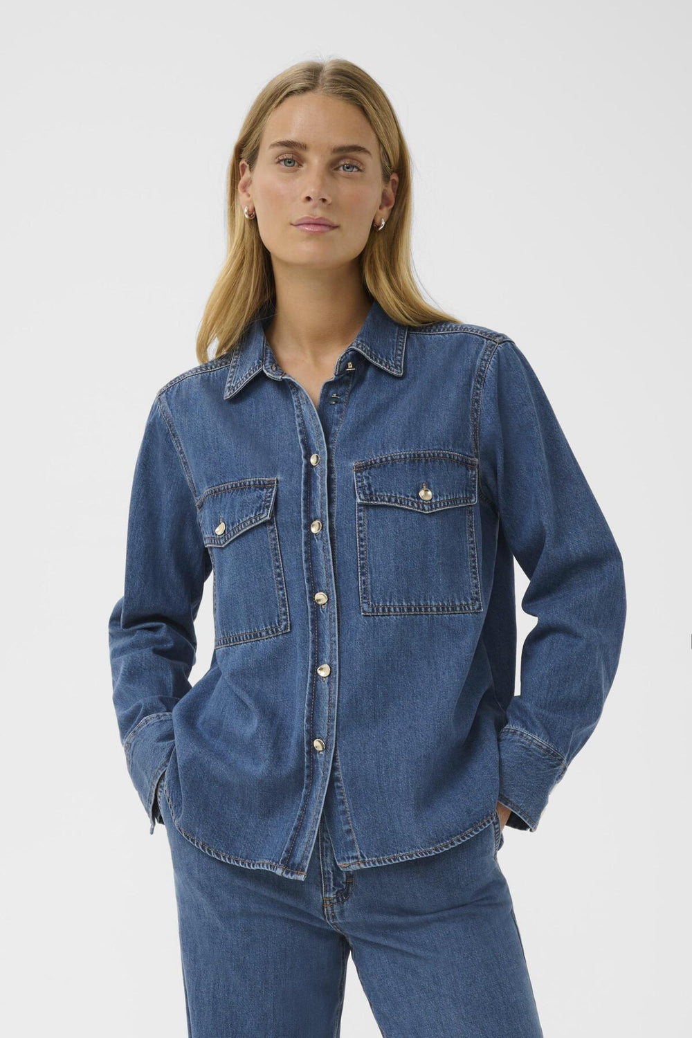 Payas Shirt Medium Blue Denim | Skjorter og bluser | Smuk