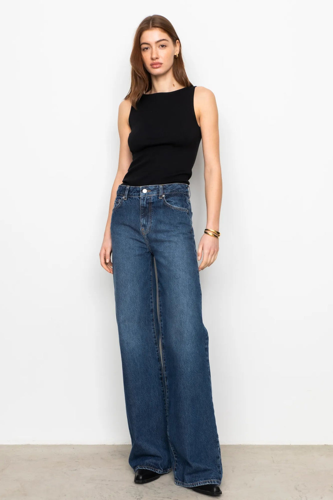 Peggy Rib Boatneck Top Black | Topper | Smuk