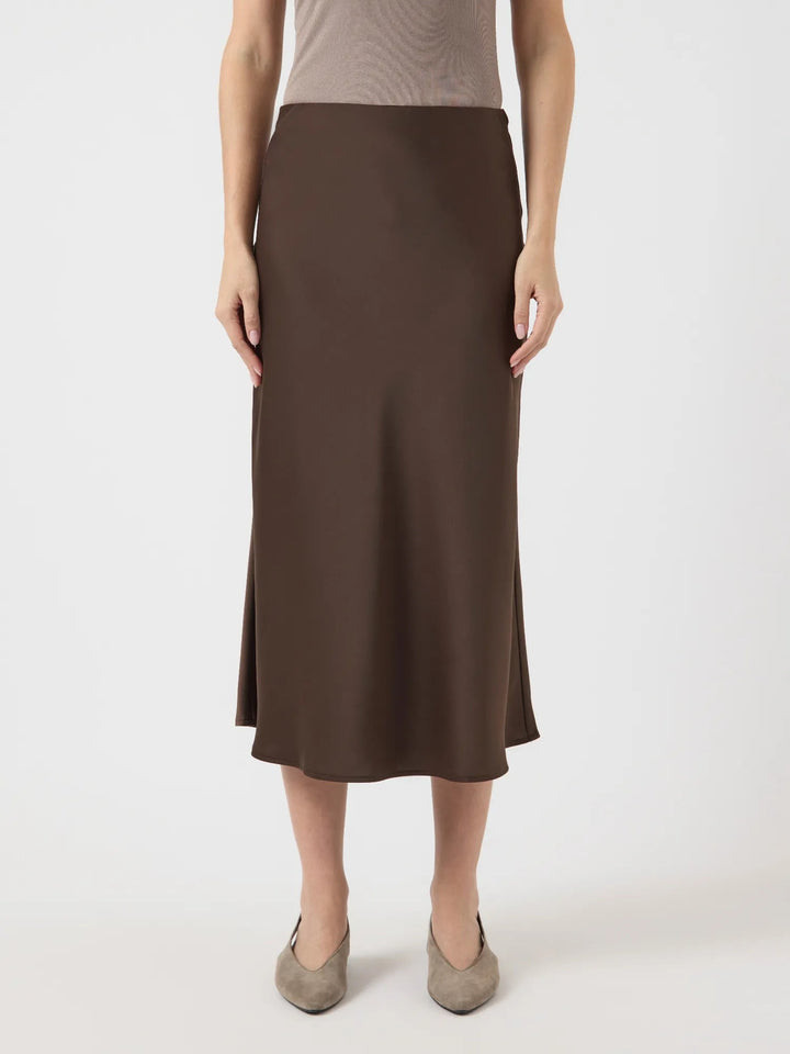 Pella Hw Midi Skirt Chocolate Brown | Skjørt | Smuk