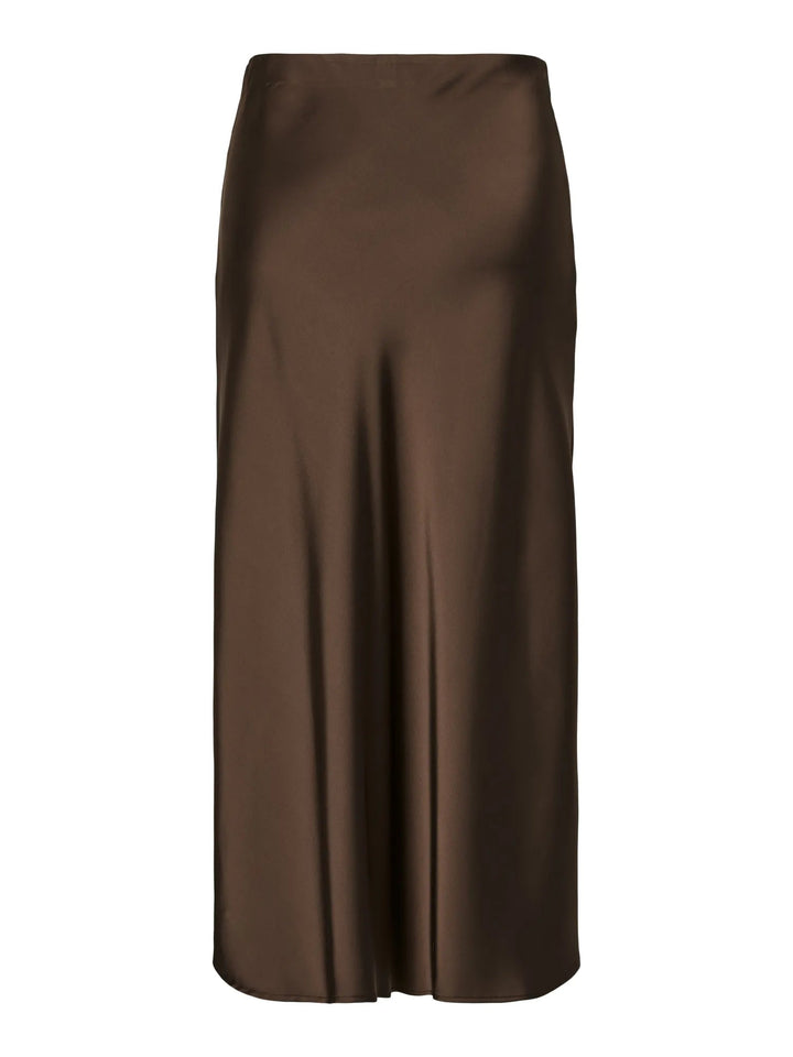 Pella Hw Midi Skirt Chocolate Brown | Skjørt | Smuk