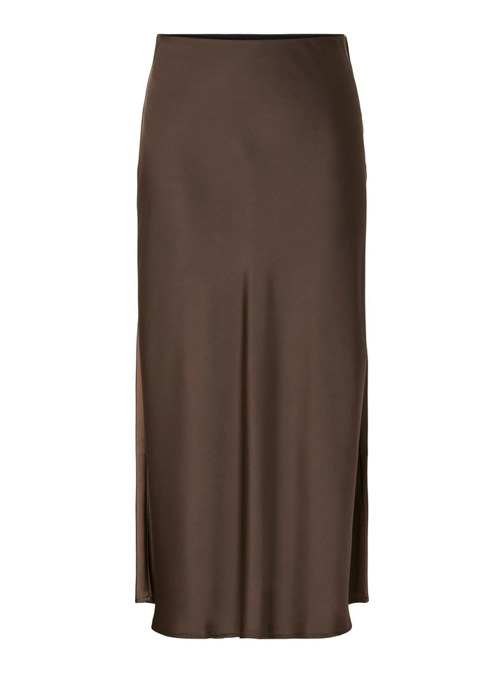 Pella Hw Midi Skirt Chocolate Brown | Skjørt | Smuk