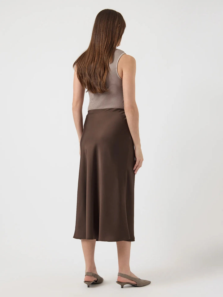 Pella Hw Midi Skirt Chocolate Brown | Skjørt | Smuk