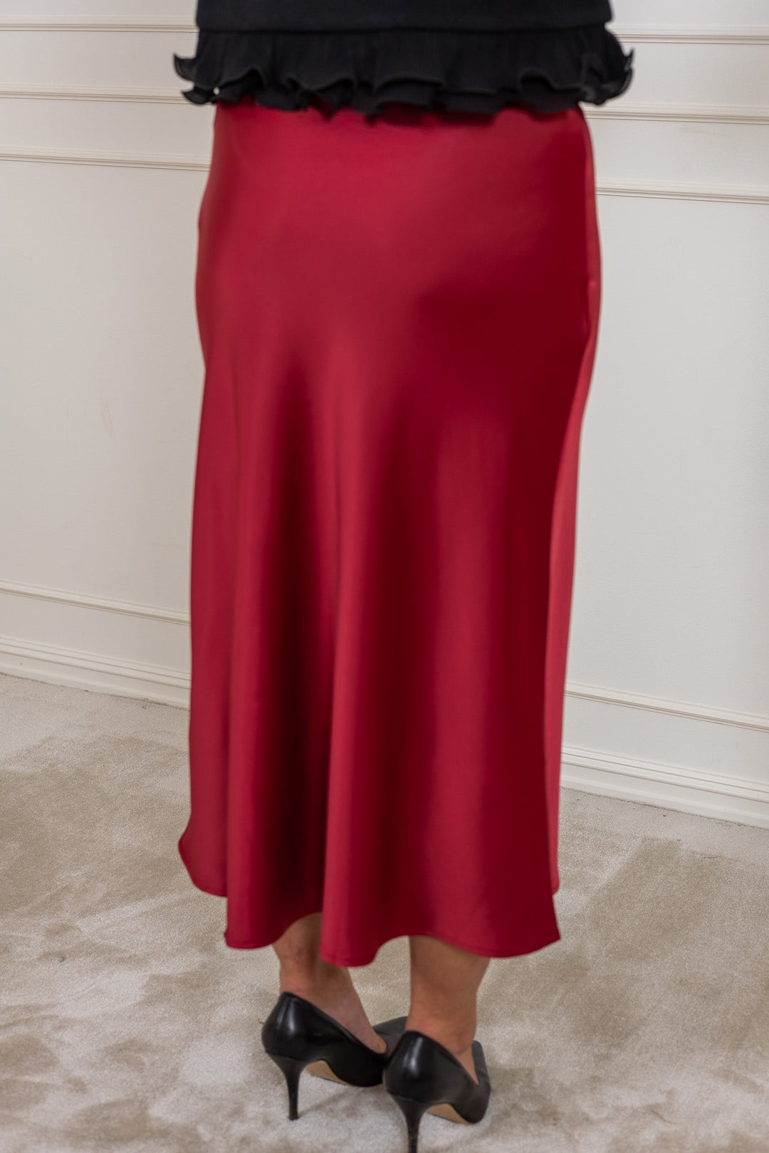 Pella Hw Midi Skirt Tibetan Red | Skjørt | Smuk - Dameklær på nett