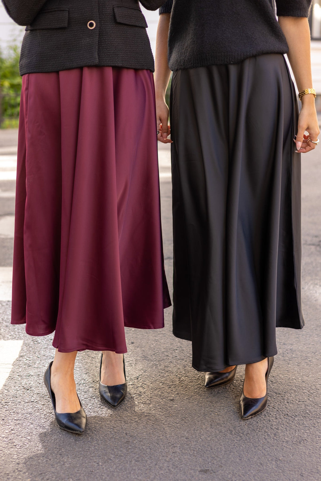 Pella Hw Volume Ankle Skirt Port Royale | Skjørt | Smuk - Dameklær på nett