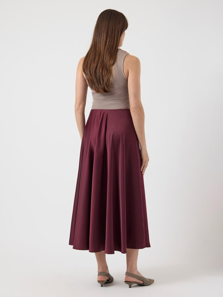 Pella Hw Volume Ankle Skirt Port Royale | Skjørt | Smuk - Dameklær på nett
