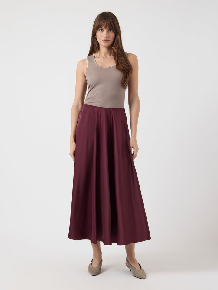 Pella Hw Volume Ankle Skirt Port Royale | Skjørt | Smuk - Dameklær på nett