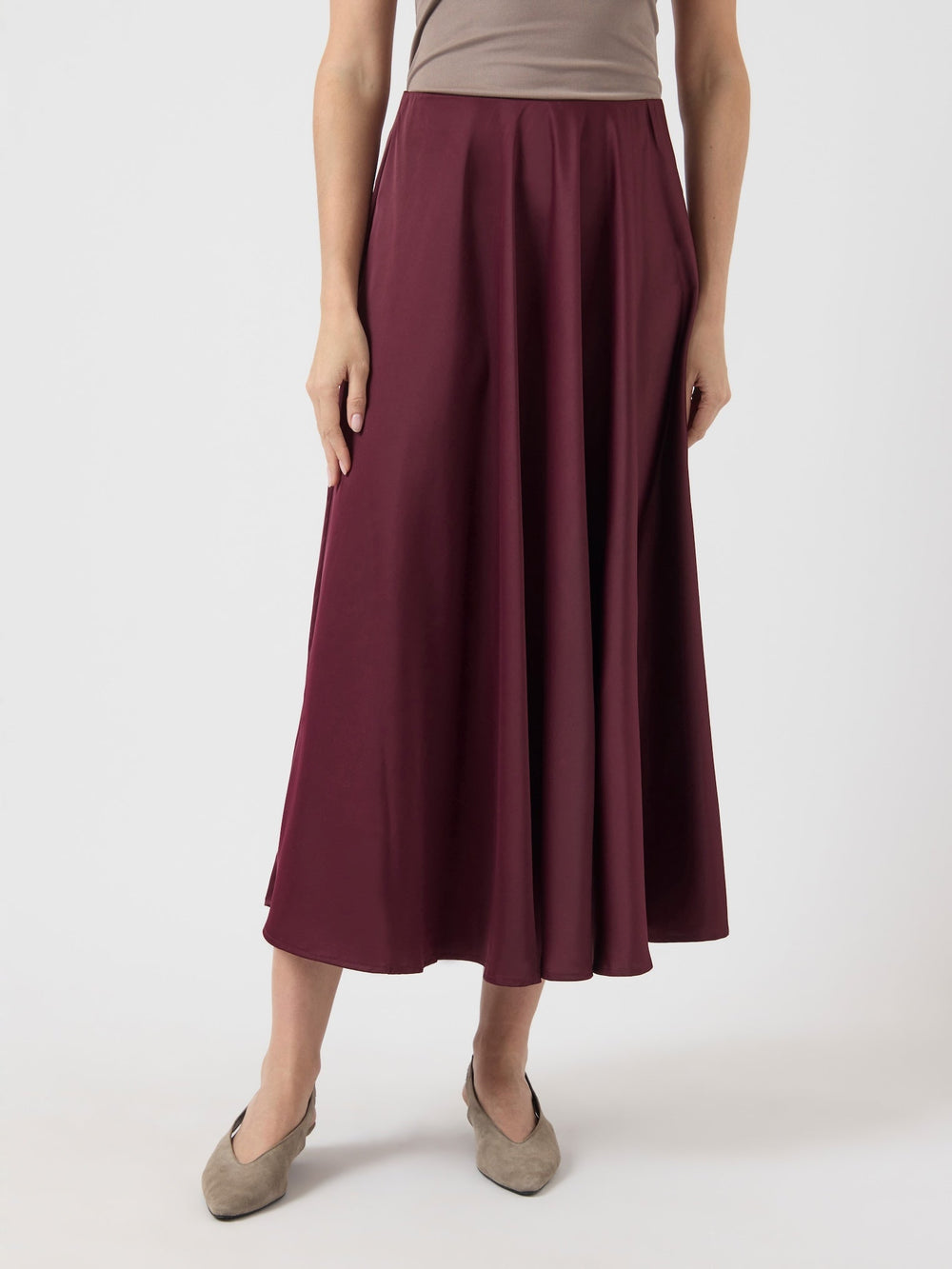 Pella Hw Volume Ankle Skirt Port Royale | Skjørt | Smuk - Dameklær på nett