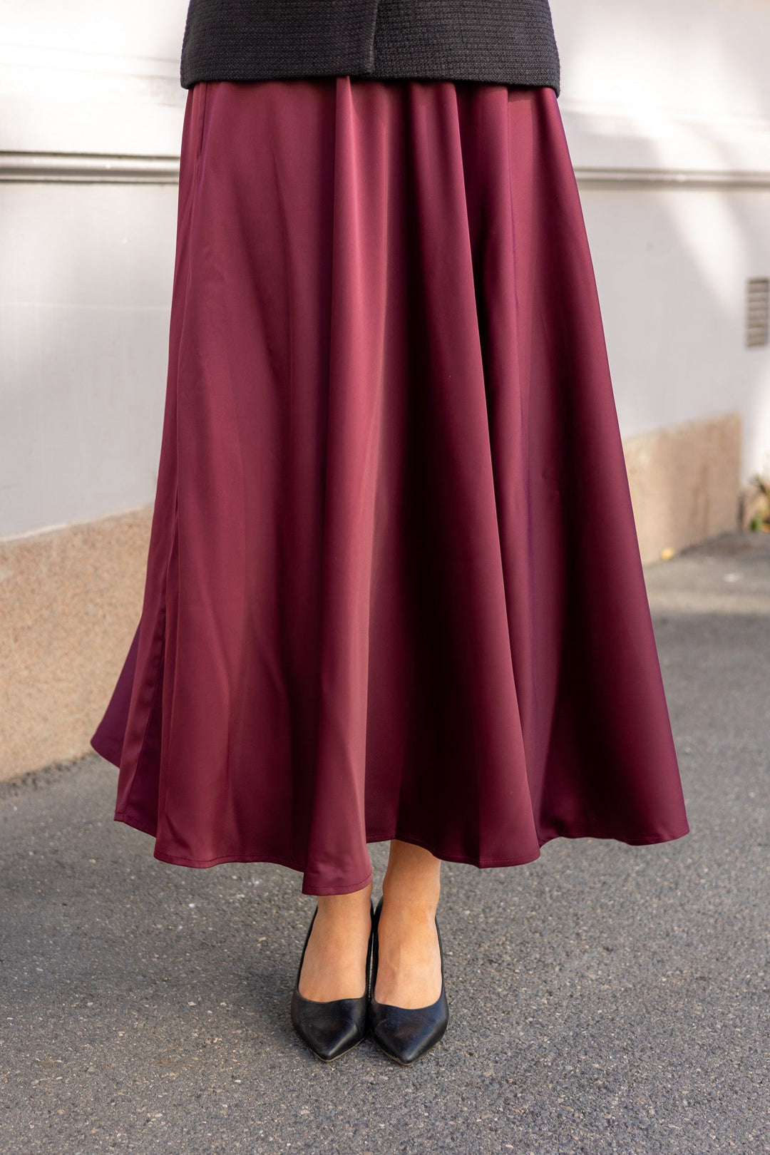 Pella Hw Volume Ankle Skirt Port Royale | Skjørt | Smuk - Dameklær på nett