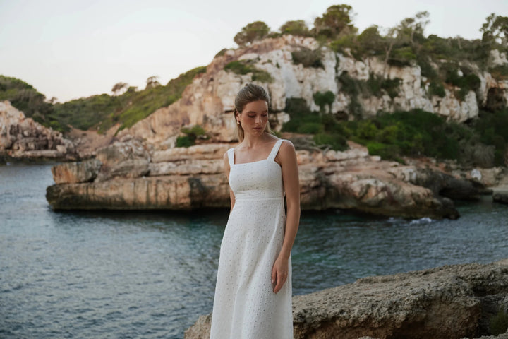 Penelope Dress White Embroidery | Kjoler | Smuk