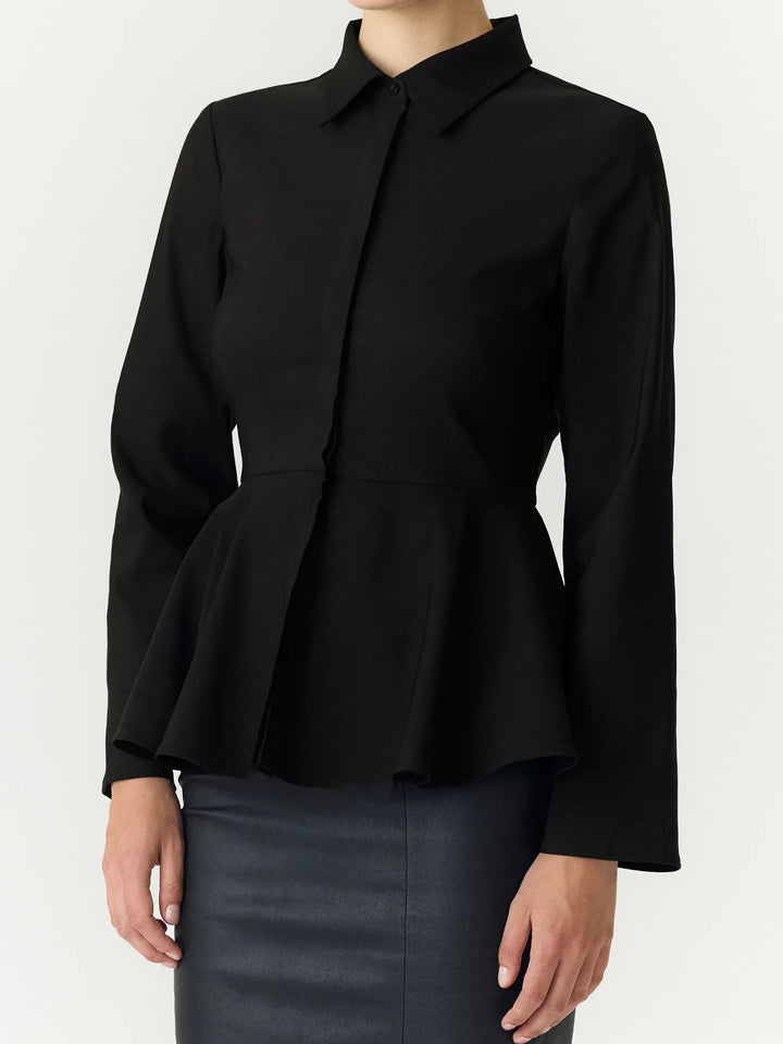 Pepa Ls Shirt Black | Skjorter og bluser | Smuk