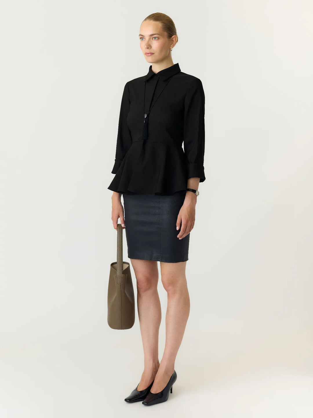 Pepa Ls Shirt Black | Skjorter og bluser | Smuk